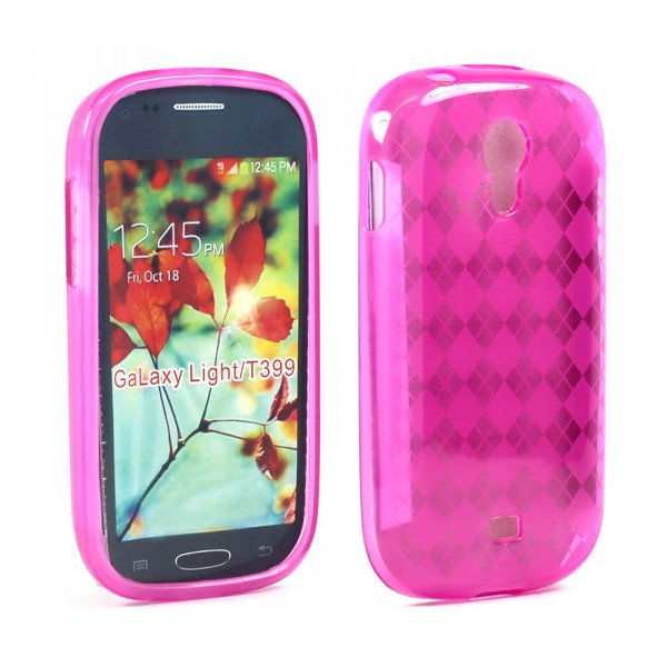 Wholesale Samsung Galaxy Light T399 TPU Gel Case (Hot Pink)